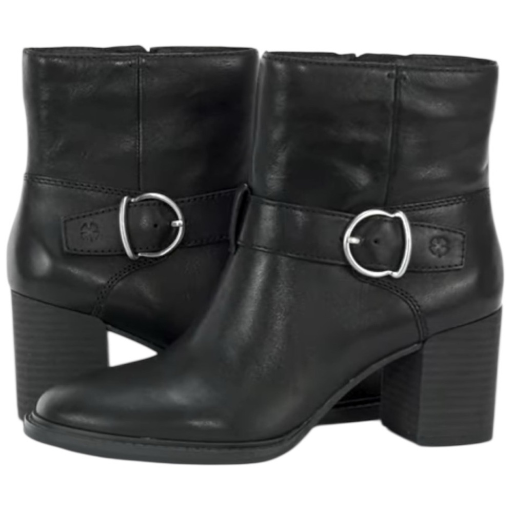 Lucky Brand NEW Achelle Black Leather Ankle Bootie  Size 11